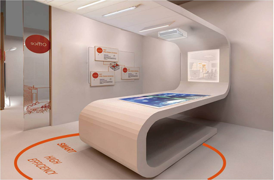 無錫歐司朗展廳桌面互動(dòng)辦公系統(tǒng)